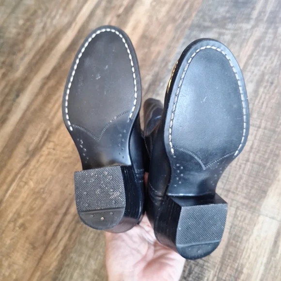 Old West Unisex Black Western Boots size 085/8.5 - Picture 8 of 12